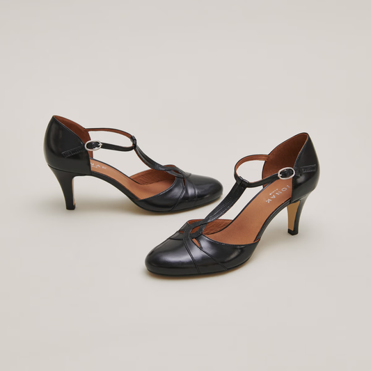 Salomés à talons et boucles ajustantes